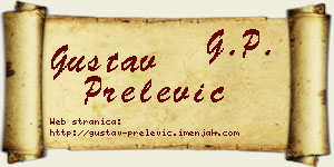 Gustav Prelević vizit kartica